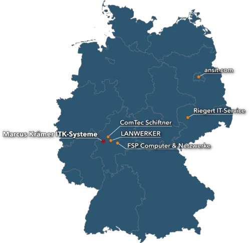 Partnerkarte Standorte Deutschland